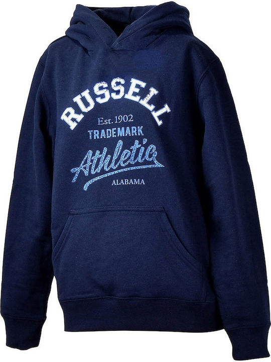 Russell Athletic Kids Sweatshirt with Hood Navy Blue