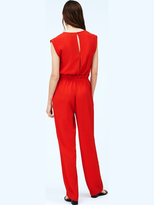 Pepe Jeans Women's Sleeveless One-piece Suit Red