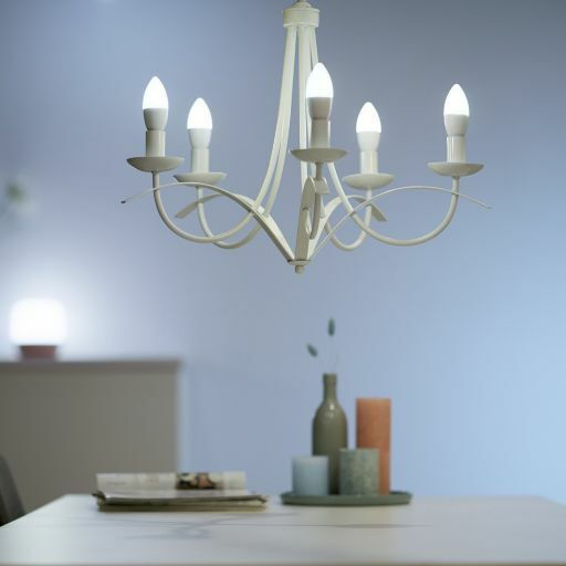 WiZ Smart LED Bulb 4.9W for Socket E14 and Shape C37 Warm White 470lm Dimmable