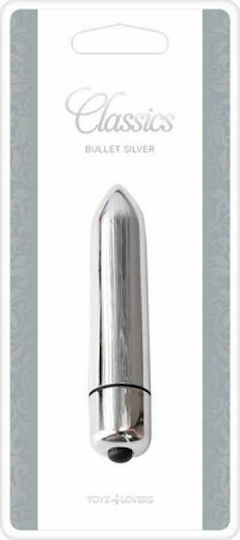 Toyz4lovers Classic Bullet Vibrator Bullet 9.2cm Silver