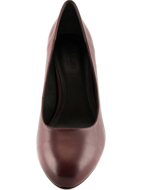 Pointed Toe Burgundy High Heels