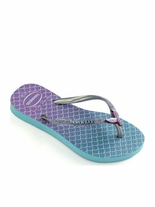 Kids Flip Flops Multicolour Slim Glitter II