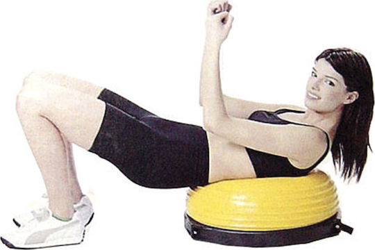 AMILA Body Dome Balance Ball Black x25x23cm with Diameter 52cm