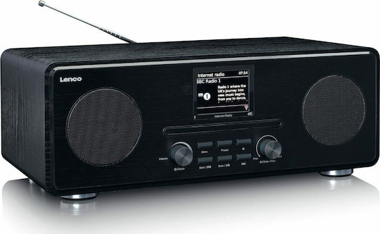 Lenco Soundsystem 2 DIR-260BK DIR-260BK 20W mit CD / Netzwerk-Player Player, WiFi und Bluetooth Schwarz