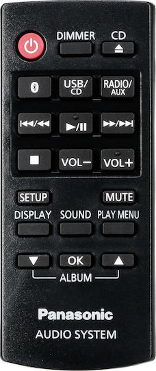Panasonic Ηχοσύστημα 2.0 SC-HC304 SC-HC304EG-R 20W με CD Player και Bluetooth Κόκκινο