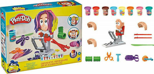 Hasbro Play-Doh Knete - Spiel-Set Crazy Cuts Stylist Hair Salon für Alter 3+ 8 Stück