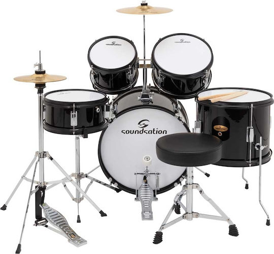 Soundsation Junior Kit 5 pcs Drum set Black