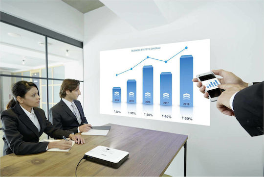 Epson EB-1780W V11H795040 Projector 3LCD HD Standard Lamp with Wi-Fi and Built-in Speakers White