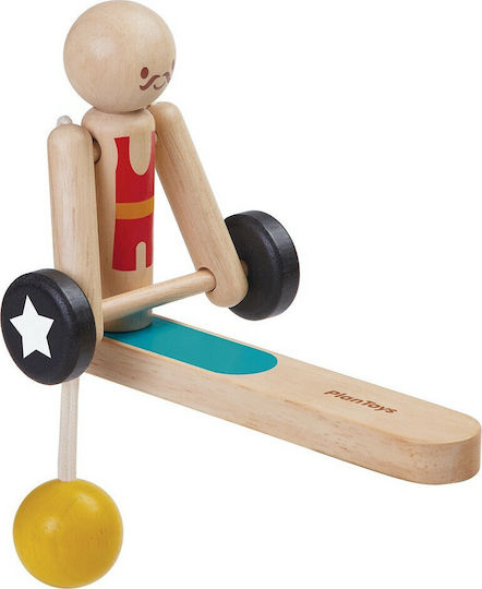 Plan Toys Ξύλινο Διαδραστικό Παιχνίδι Ακροβάτης Αρσιβαρίστας