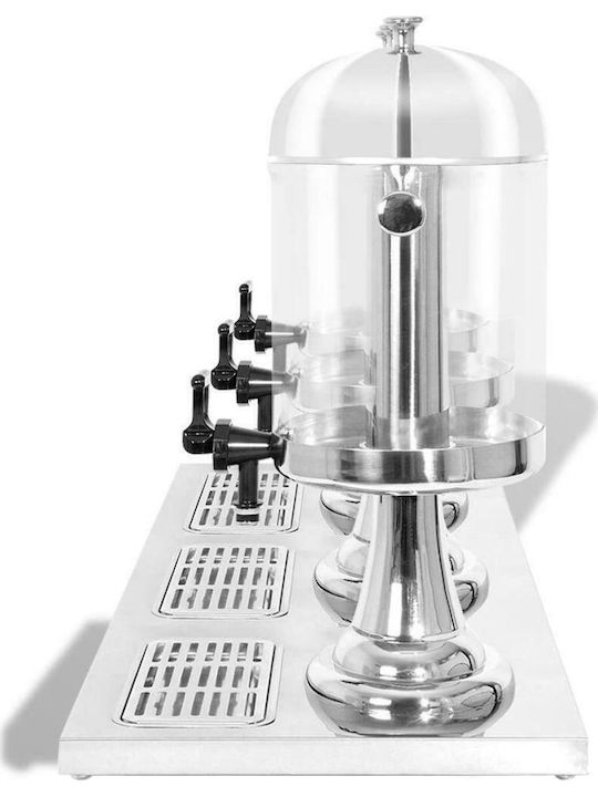vidaXL Τριπλός Διανεμητής Κρύων Ροφημάτων 3x8lt Π86 x Β35 x Υ57 εκ.
