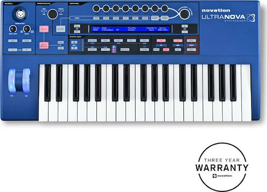 Novation Synthesizer Ultranova με 37 Πλήκτρα Τυπικής Αφής Μπλε