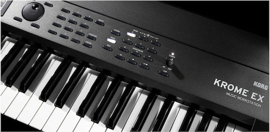 Korg Synthesizer Krome 73 Music Workstation with 73 Dynamic Keys Black