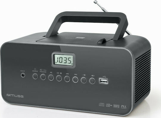 Muse M-28 Преносима Аудиосистема с CD USB Радио DG Черен
