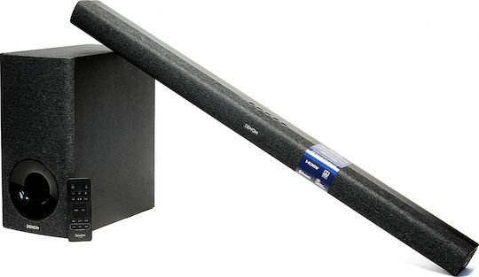Denon DHT S416 Soundbar 2.1 Bluetooth, HDMI și Wi-Fi cu Telecomanda Negru