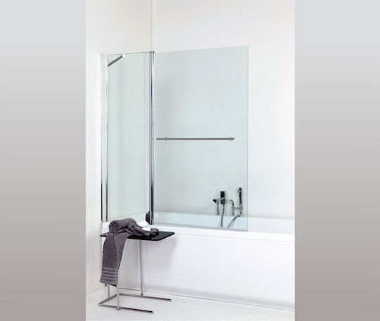 Crown 7100 Διαχωριστικό Μπανιέρας 126x140cm Clear Glass Chrome Crown 7100 Διαχωριστικό Μπανιέρας 126x140cm Clear Glass Chrome