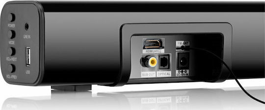 GoGEN TAS 930 Soundbar 2.0 Bluetooth και HDMI 40W με Τηλεχειριστήριο Μαύρο