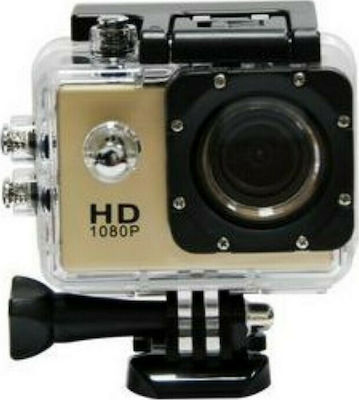 SPC1080 Cameră de Acțiune Full HD (1080p) Subacvatică (cu Carcasă) cu Ecran 2" Aurie