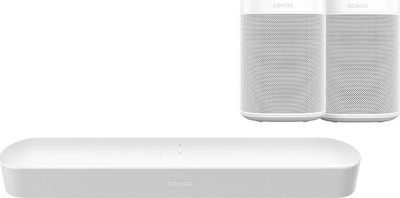 Sonos Σετ Ηχείων Home Cinema 5.0 Surround Set White Beam & 2x One SL