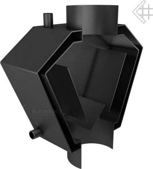 Kratki Wärmetauscher Rauchrohr Metall 200mm Schwarz