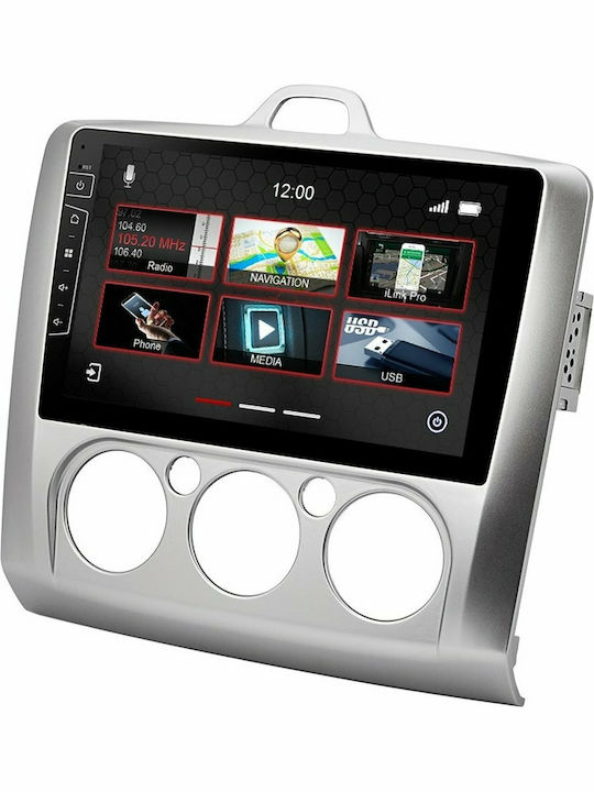 Dynavin Car Audio System for Ford Focus 2004-2010 with A/C (Bluetooth/USB/AUX/WiFi/GPS/Apple-Carplay/Android-Auto) with Touch Screen 9"