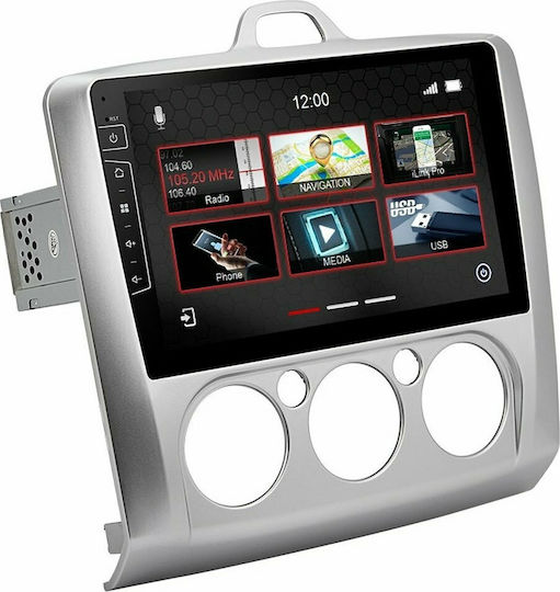 Dynavin Sistem Audio Auto pentru Ford Concentrare 2004-2010 cu A/C (Bluetooth/USB/AUX/WiFi/GPS/Apple-Carplay/Android-Auto) cu Ecran Tactil 9"