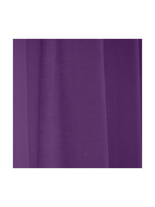 Lino Home Curtain with Pencil Pleat Line 305 Mauve 145x295cm