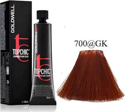 Goldwell Topchic Permanent Hair Color 700@GK Φωτεινό Χάλκινο Πορτοκαλί