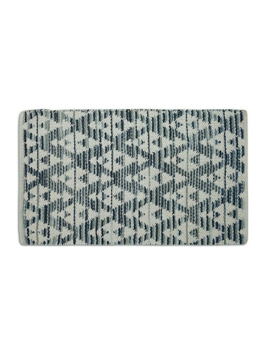Lino Home Αντιολισθητικό Πατάκι Μπάνιου Milla 7300000205 Blue 65x135εκ.