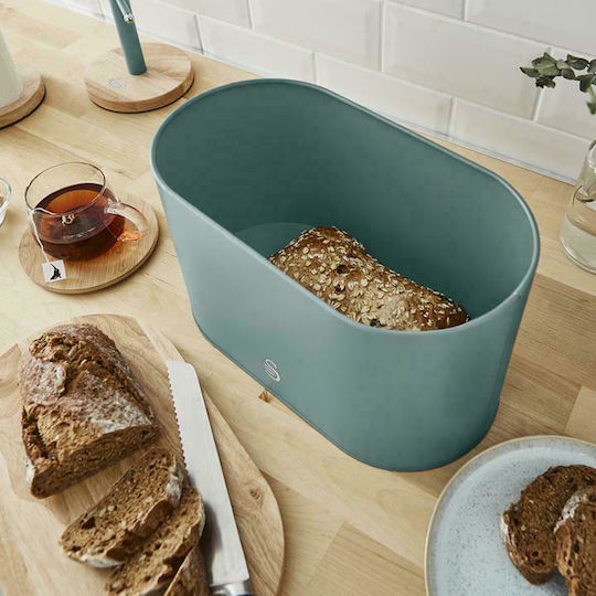 Swan Nordic Cutie de pâine cu capac Metalic Verde 35.5x20x20.8cm