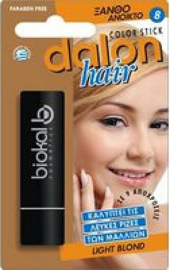 Dalon Color Hair Stick Προσωρινή Βαφή Μαλλιών σε Stick Χωρίς Αμμωνία 8 Ξανθό Ανοιχτό 4.5gr