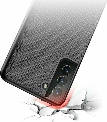 Dux Ducis Fino Silicone / Fabric Back Cover Black (Galaxy S21 5G)