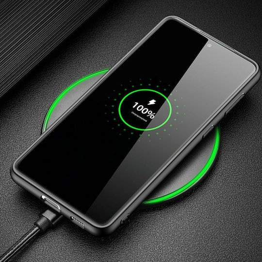 Dux Ducis Fino Back Cover Σιλικόνης / Υφασμάτινο Μπλε (Galaxy S21+ 5G)