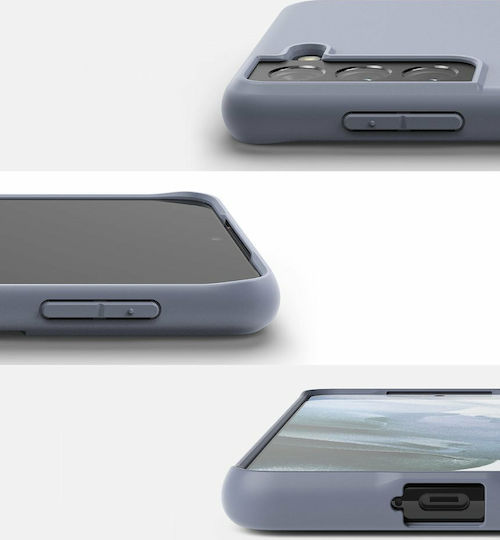 Ringke Air S Umschlag Rückseite Silikon 1.3mm mit Band Set mit Glas Lila (Galaxy S21+ 5G)