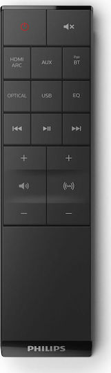 Philips TAB6305 Soundbar 2.1 Bluetooth und HDMI 140W mit kabellosem Subwoofer und Fernbedienung Schwarz