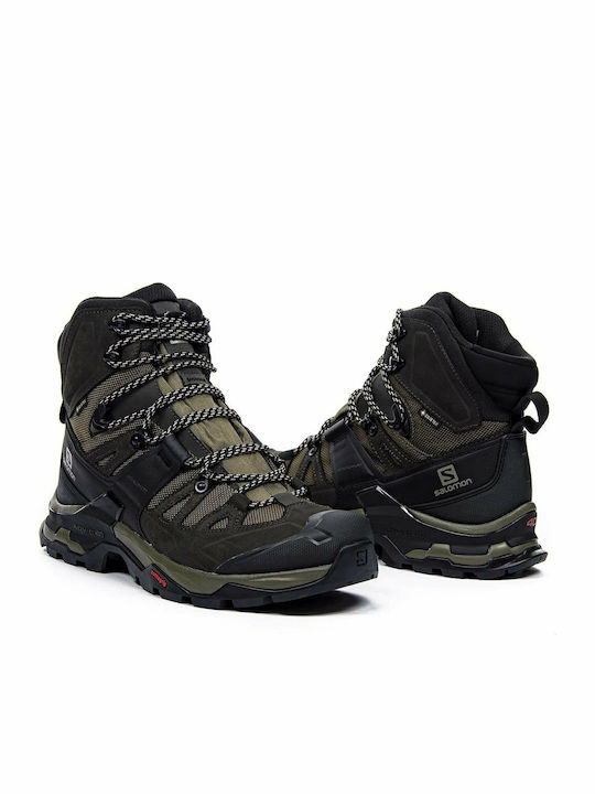 Salomon Quest 4 GTX Men's Hiking Waterproof Boots with Gore-Tex Membrane Olive Night / Peat / Safari