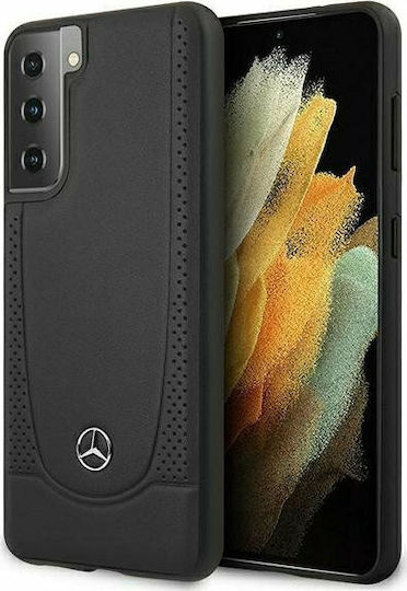 Mercedes-Benz Urban Back Cover Δερμάτινο Μαύρο (Galaxy S21+ 5G)