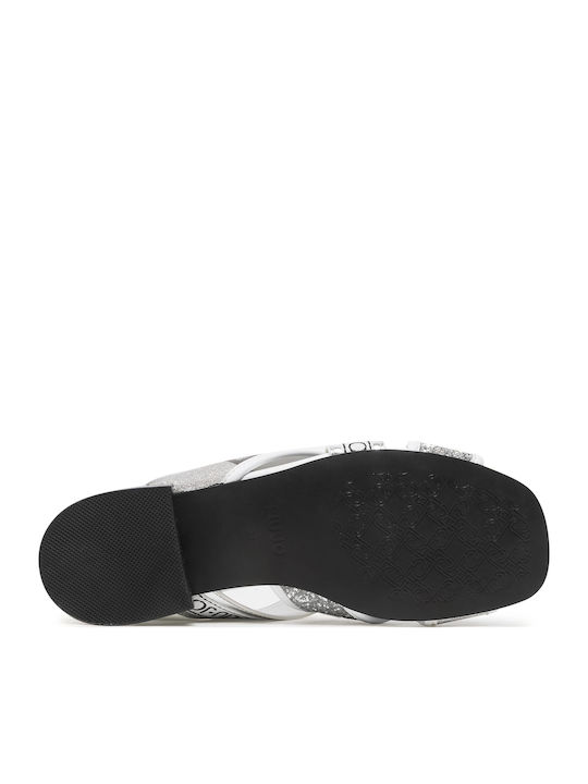 Astra Women's Flat Sandals in Silver Color