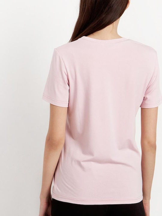 Desiree Γυναικείο T-shirt Ροζ με Στάμπα