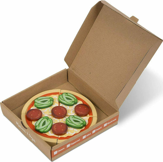 Melissa & Doug Πάγκος Κατασκευής Πίτσας από Ξύλο για 3+ Ετών 34τμχ