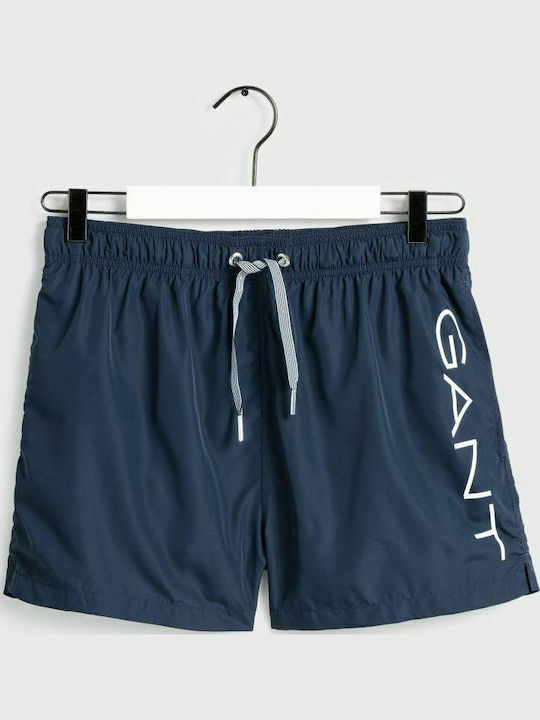 Men's Swimwear Shorts Navy Blue with Patterns