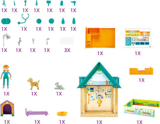 Hape Furry Friend Vet Set Für 3+ Jahre