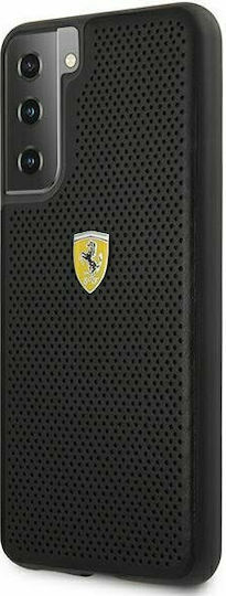 Ferrari On Track Perforated Back Cover Πλαστικό Μαύρο (Galaxy S21+ 5G)