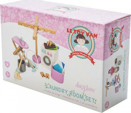 Le Toy Van Wooden Furniture Set Laundry Room Furniture for Dollhouse