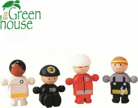 Plan Toys Ομάδα Διάσωσης Ξύλινη Κούκλα για Κουκλόσπιτο