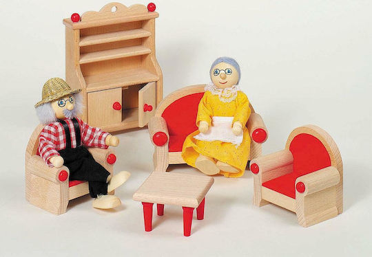 Goki Furniture for Flexible Puppets Living Room Έπιπλα για Κουκλόσπιτο