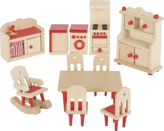Goki Furniture for Flexible Puppets Kitchen Έπιπλα για Κουκλόσπιτο