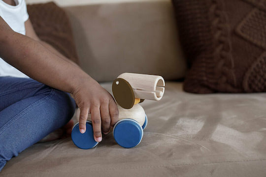 Plan Toys Συρόμενο Παιχνίδι Κουταβάκι που Κινείται από Ξύλο με Ήχους για 10+ Μηνών