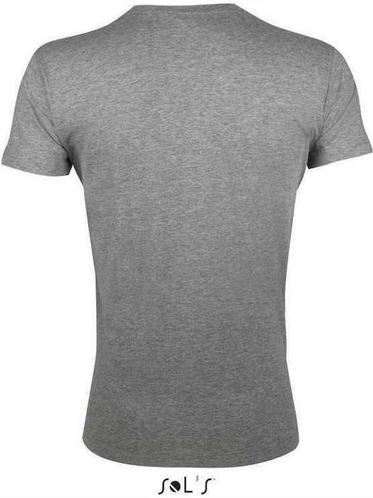 Sol's Regent Fit Men's Short Sleeve Promotional T-Shirt Grey Melange