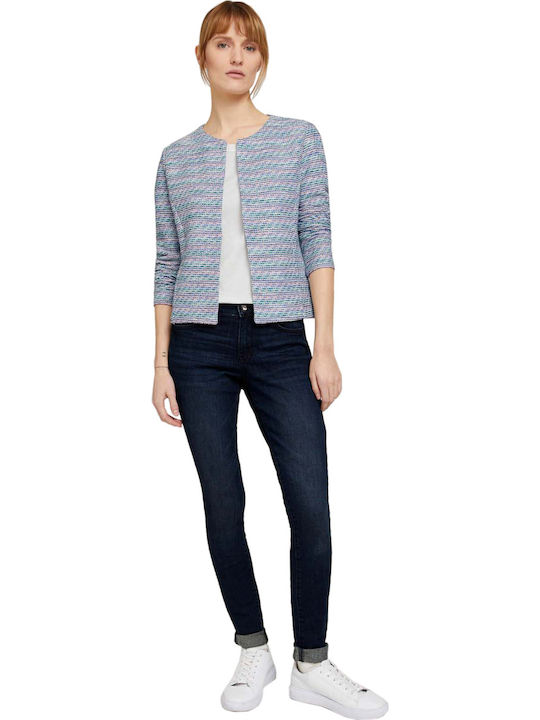 Tom Tailor Short Women's Tweed Waisted Blazer