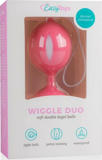 Easytoys Geisha Collection Wiggle Duo Kegel Ball Κολπικές Μπάλες Ροζ